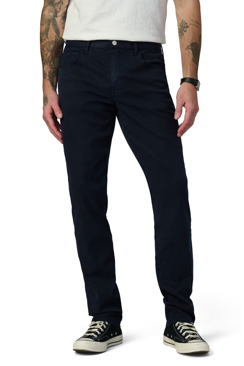 The Asher Slim Fit Five-Pocket Twill Pants, Main, color, NIGHT SKY
