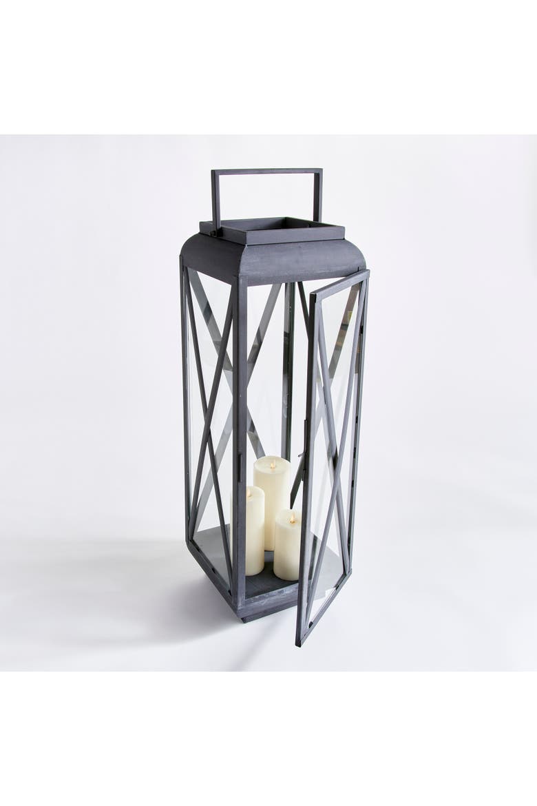 Terrazza Outdoor Lantern Large, Alternate, color, Gray