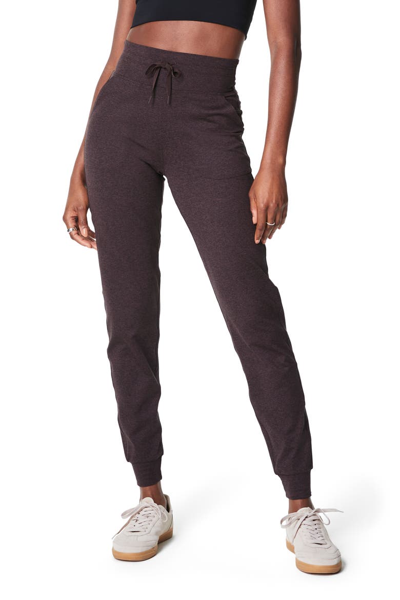 SPANXsmooth™ SoftStretch Slim Joggers, Main, color, TRUFFLE BROWN HEATHER