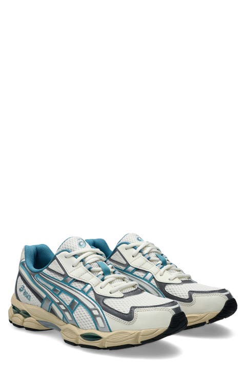 スニーカー ASICS WHITE AND BLUE LEATHER COURT SNEAKERS WHITE AND BLUE LEATHER COURT SNEAKERS
