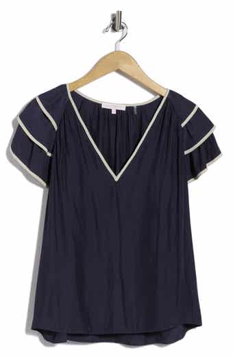 Jordan Tiered Flutter Sleeve Top