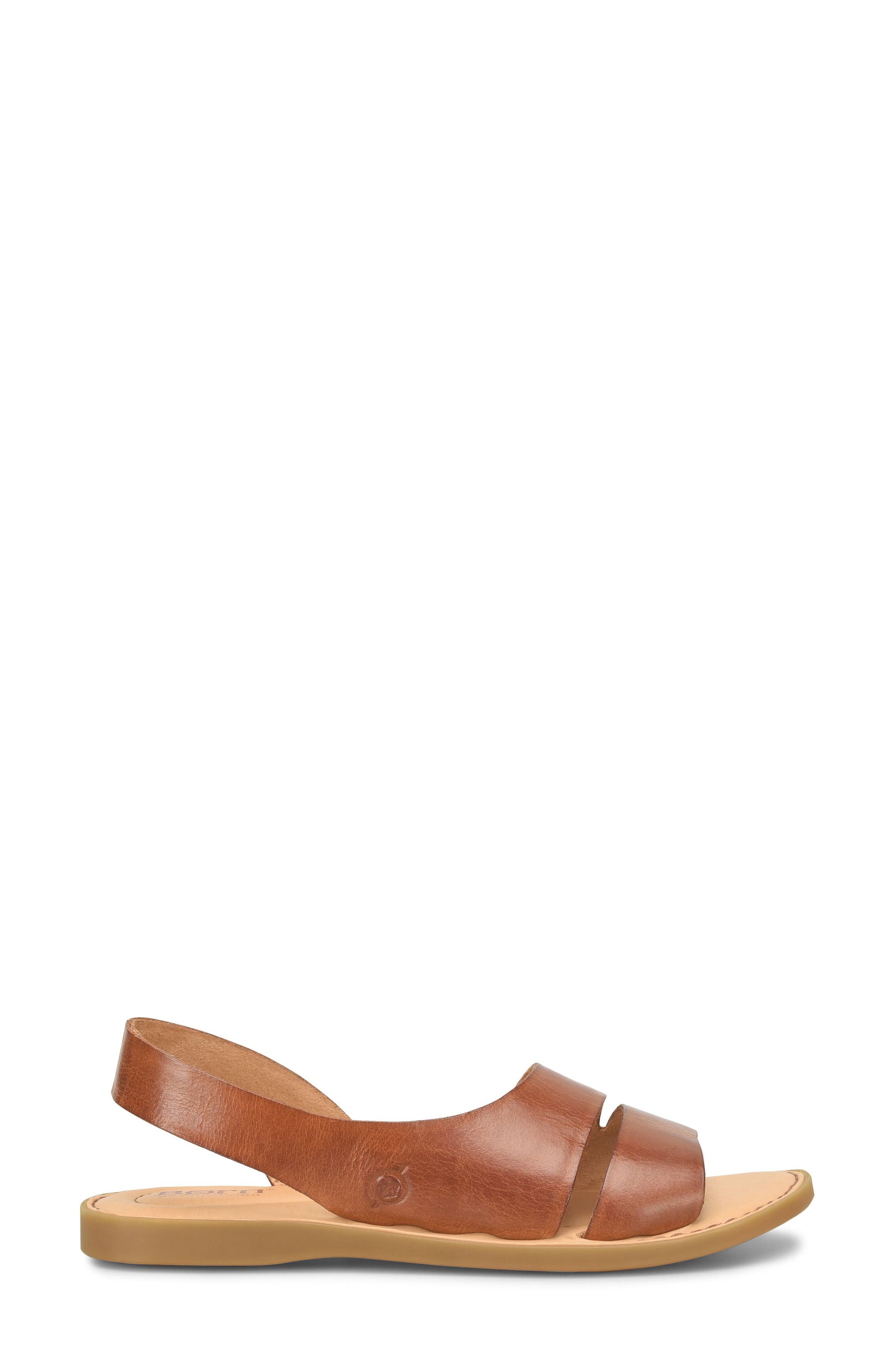 Meri Slingback Sandal, Alternate, color, BROWN LEATHER