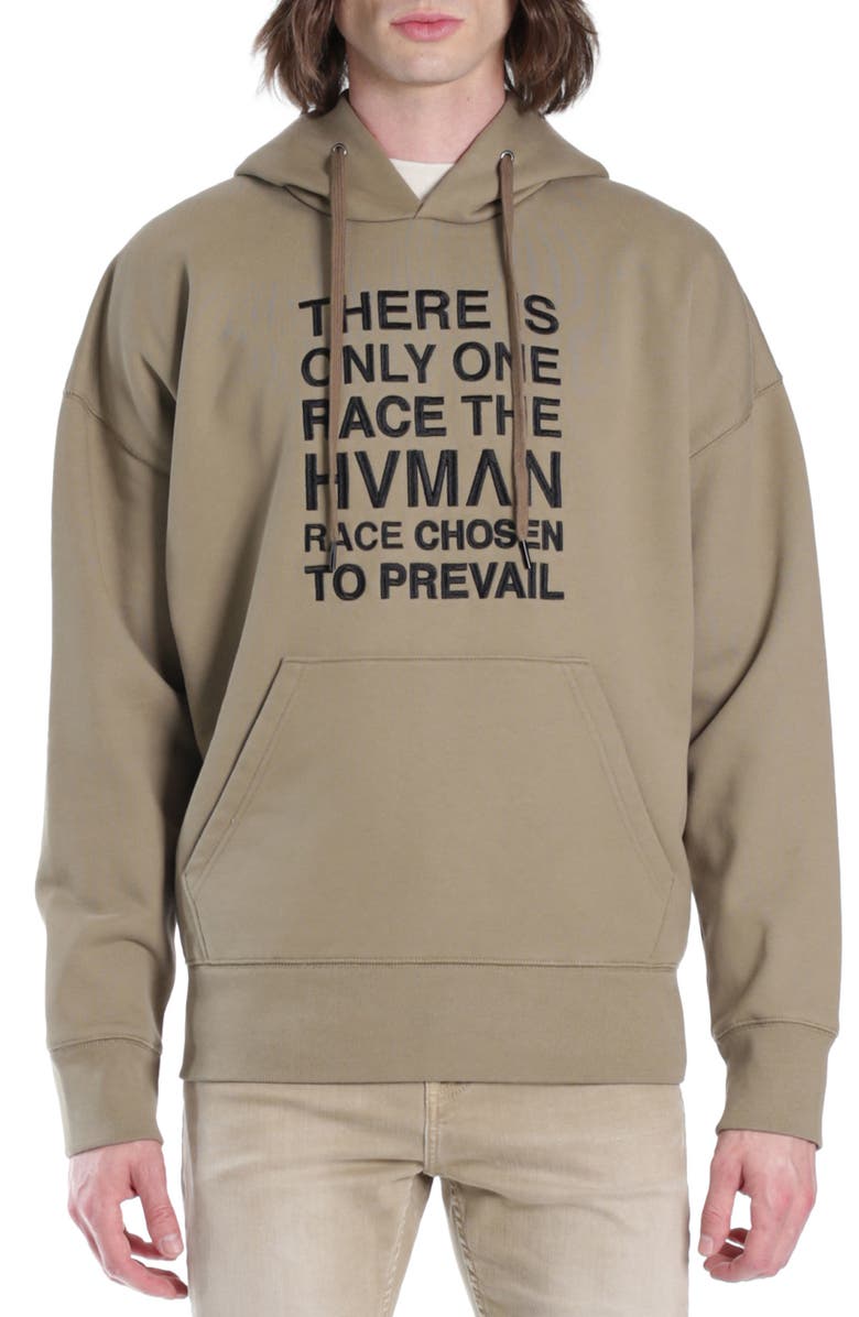 HVMAN Embroidered Logo Hoodie, Main, color,