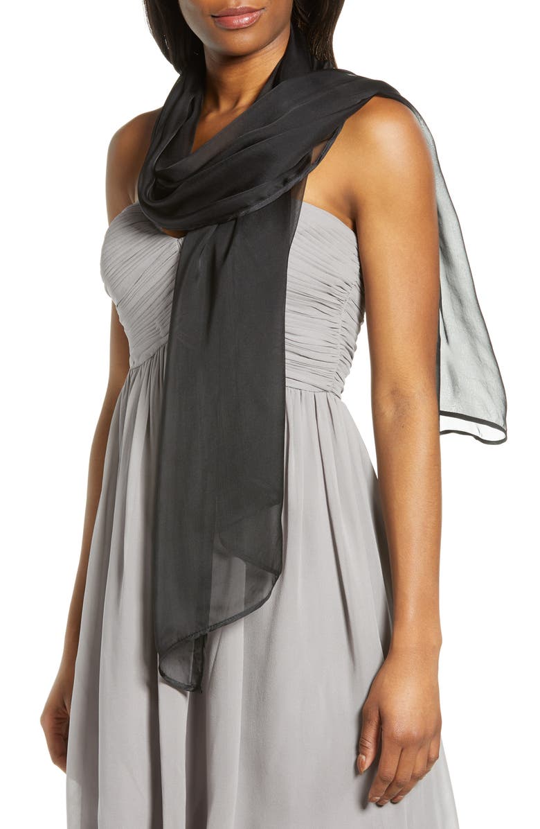 Nordstrom Silk Chiffon Wrap, Alternate, color, 
