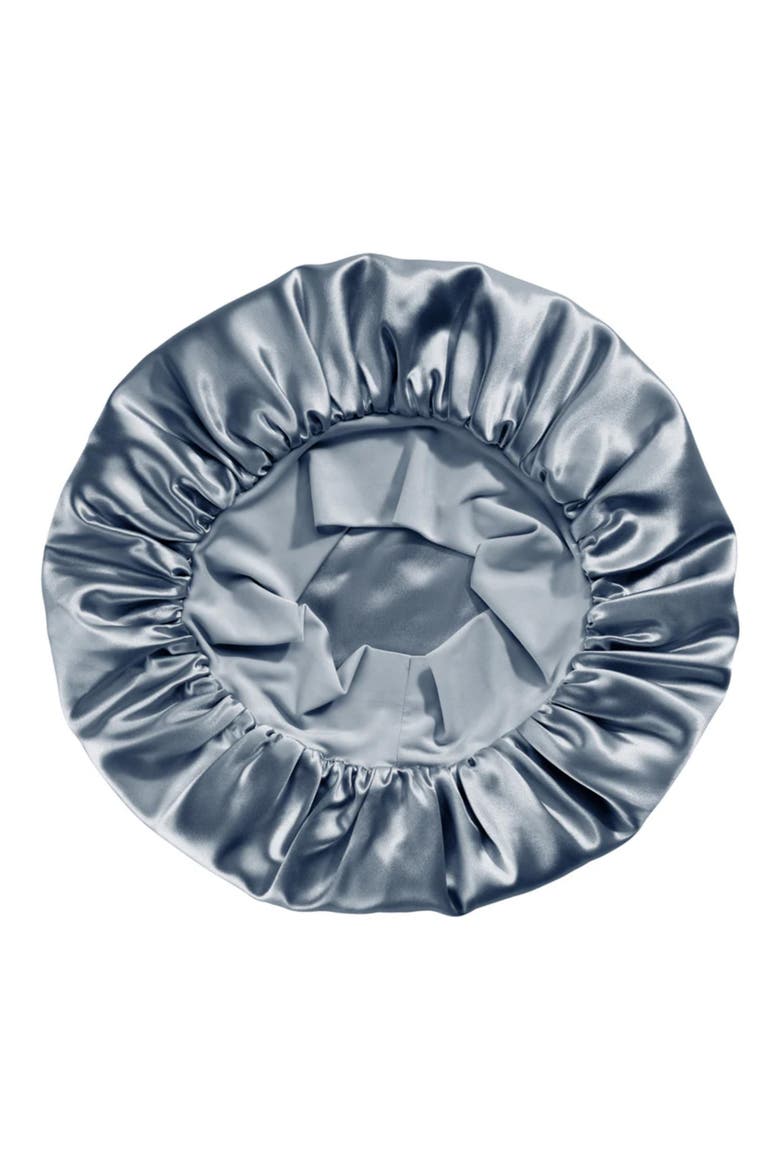 Halo Silk Bonnet, Alternate, color, ASH BLUE