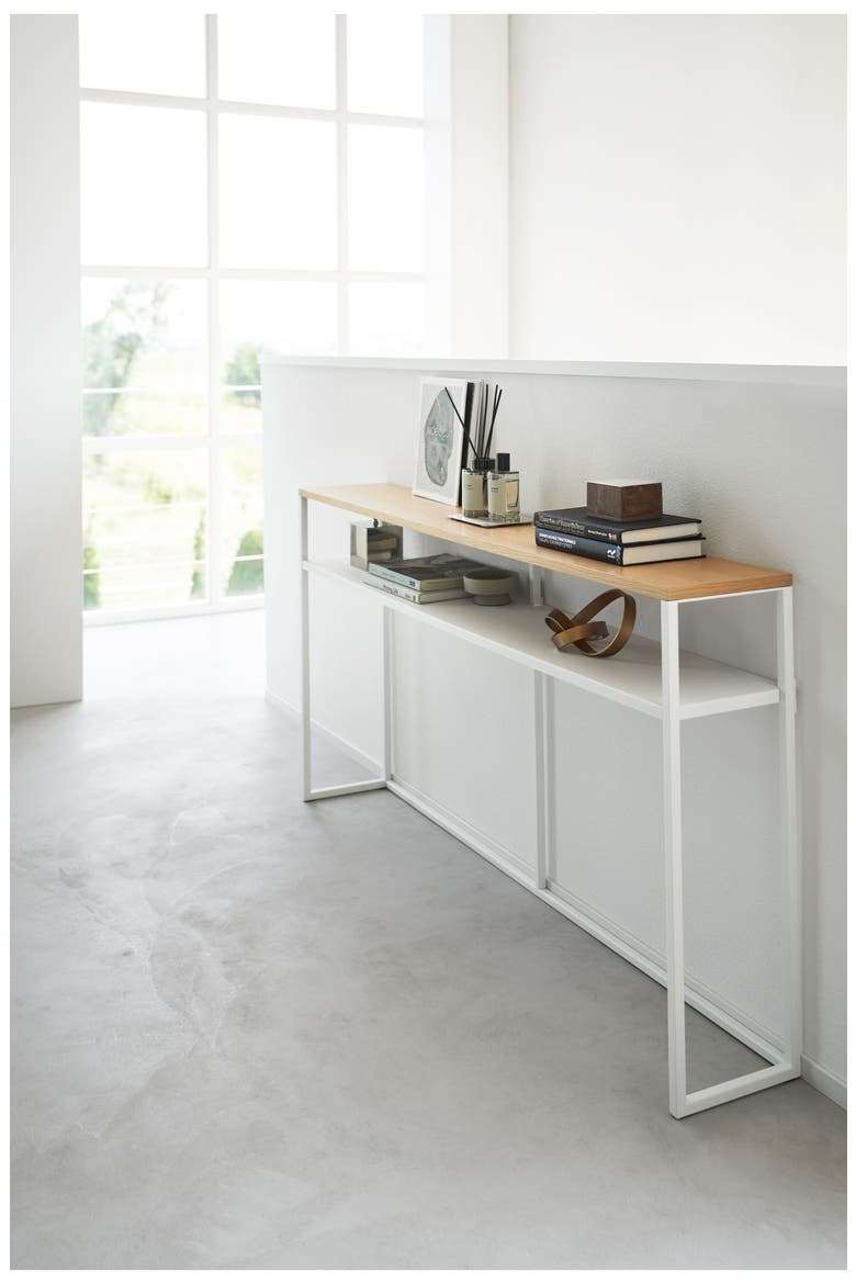Long Console Table, Alternate, color, WHITE