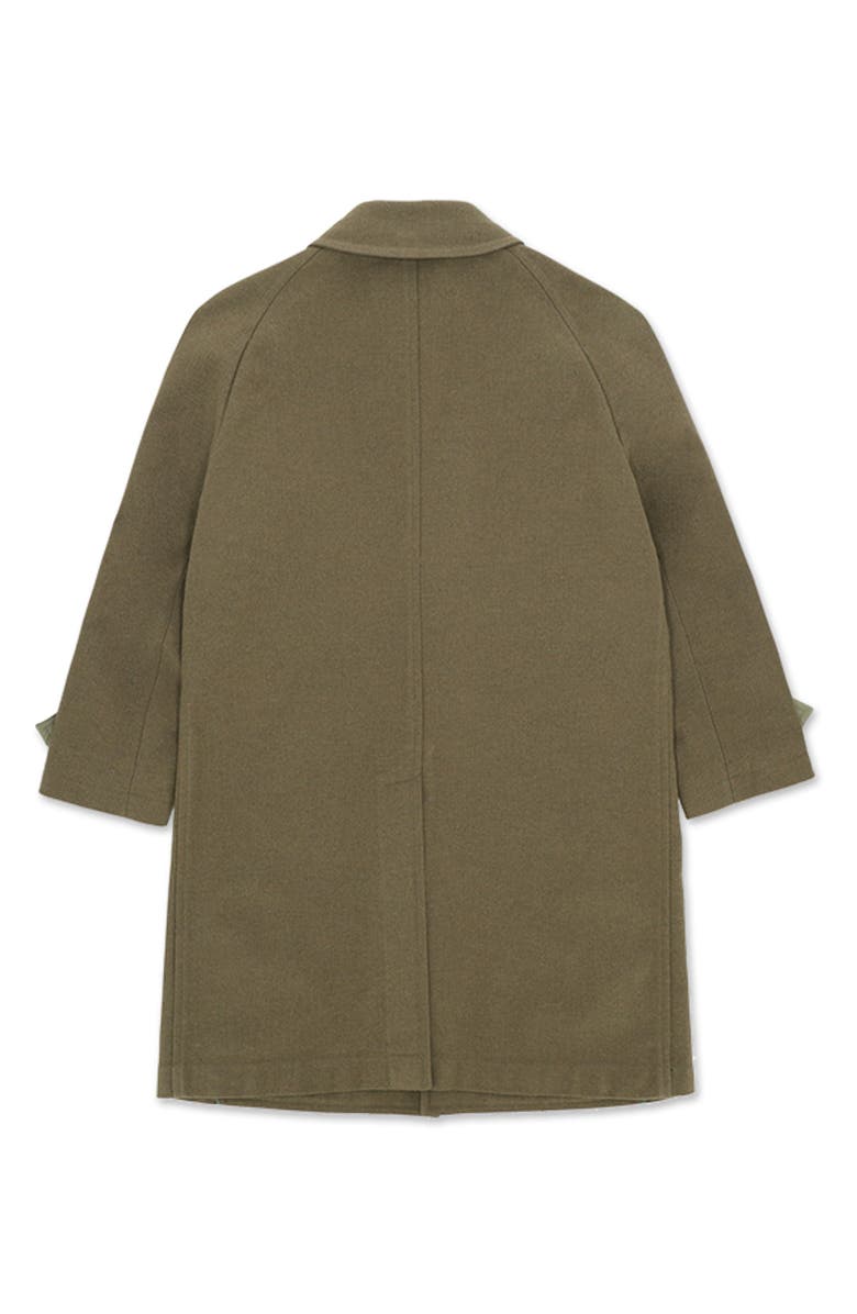 Fortela Vintage Blue Single-Breasted Coat, Alternate, color, Green