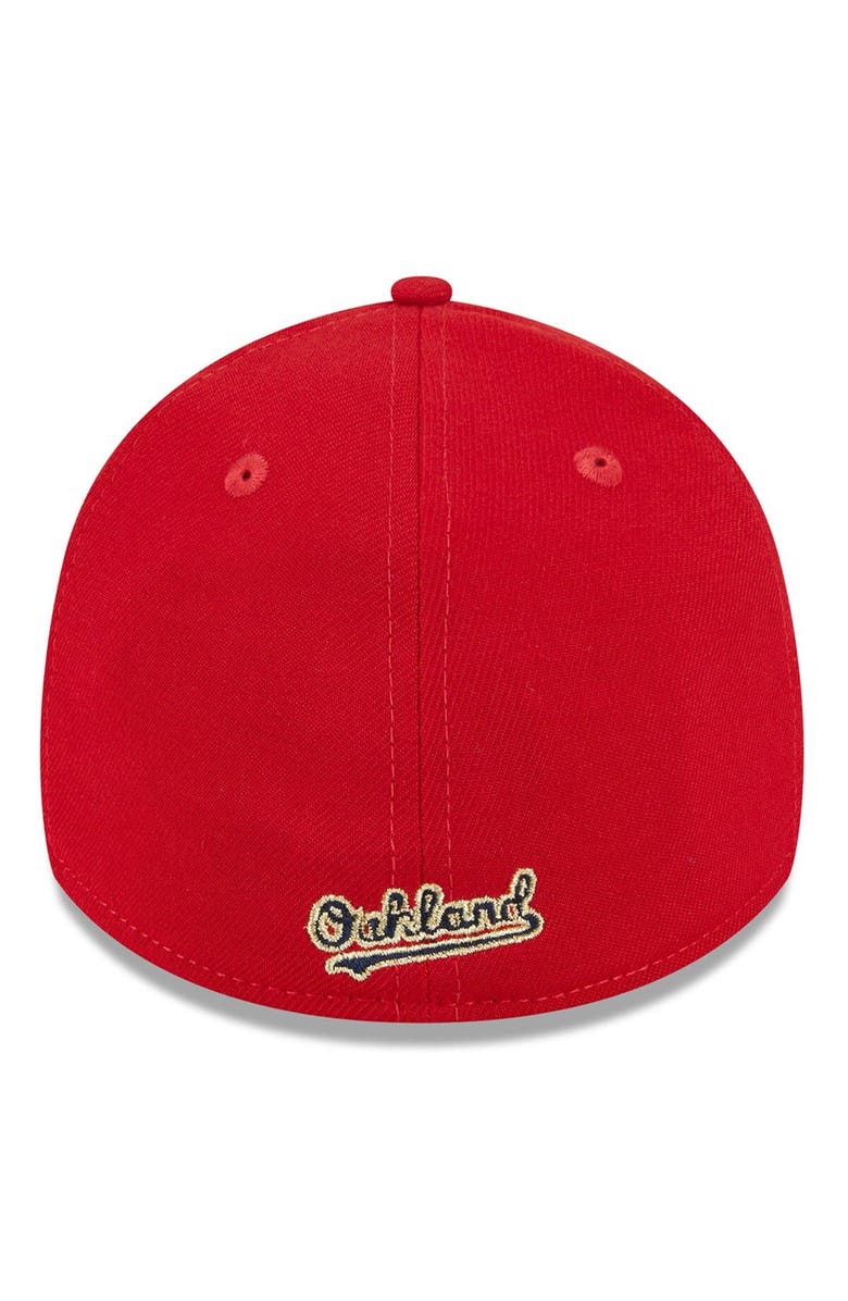 New Era Men's New Era Red Oakland Athletics 2023 Fourth of July 39THIRTY Flex Fit Hat, Alternate, color, Red