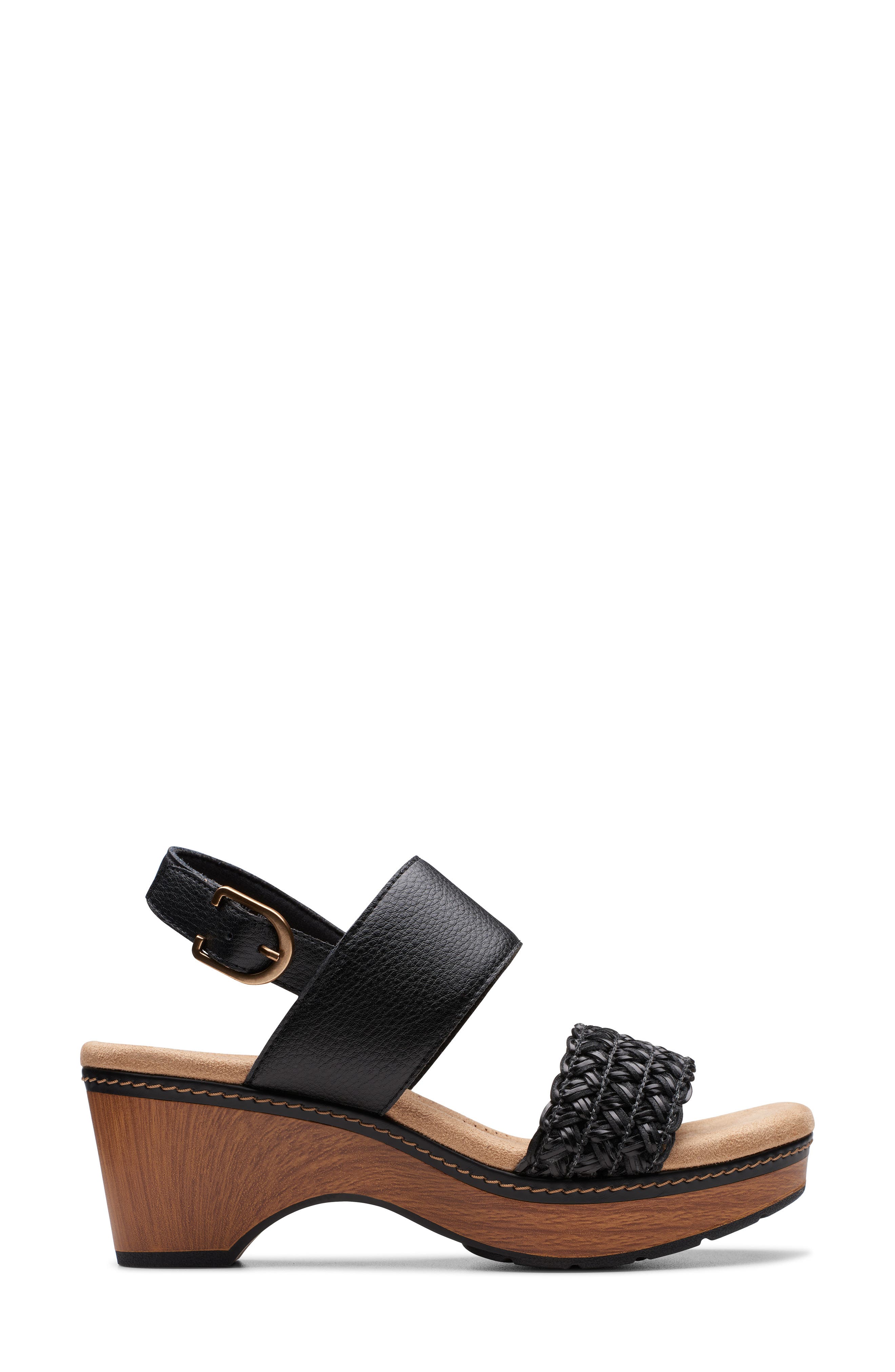 Clarks<sup>®</sup> Seannah Step Sandal, Alternate, color, Black