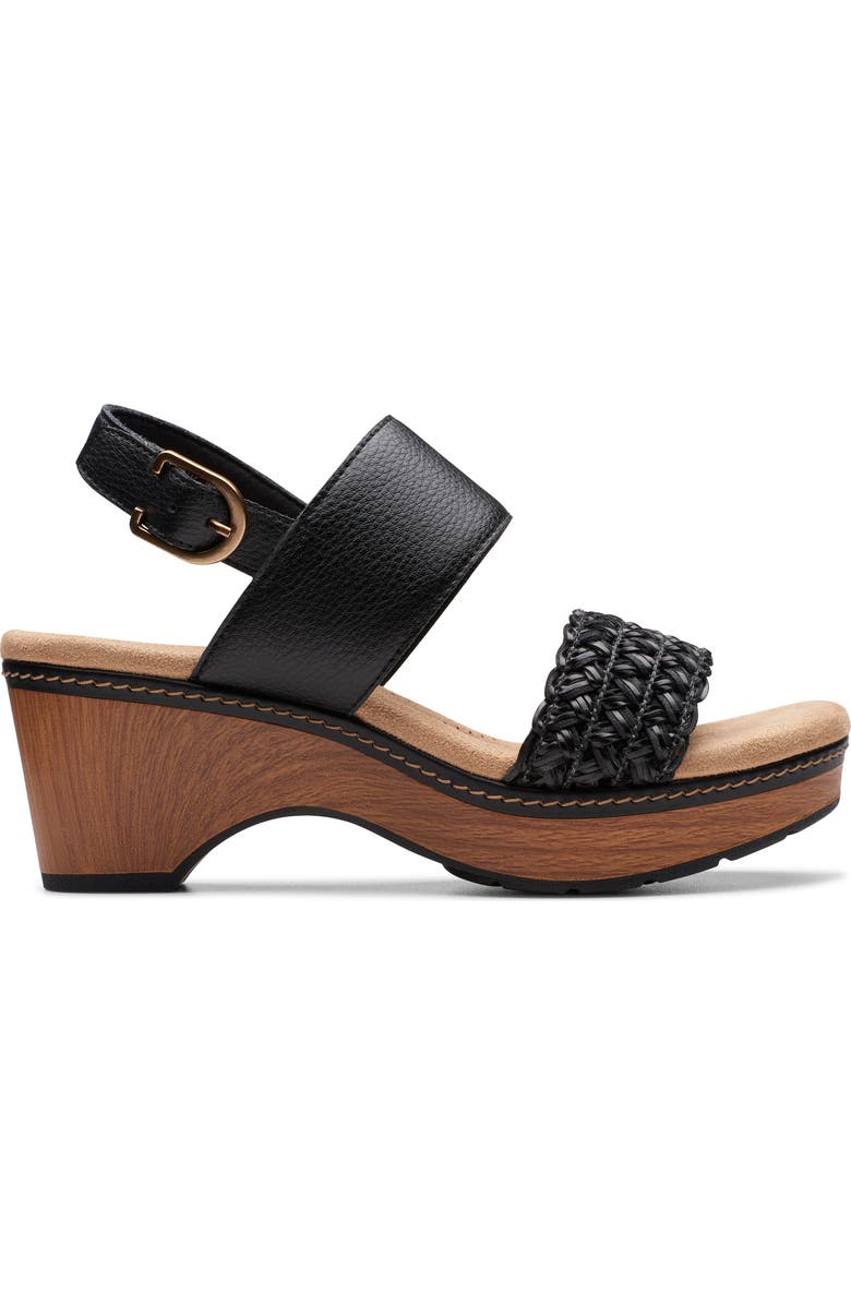 Clarks<sup>®</sup> Seannah Step Sandal, Alternate, color, Black