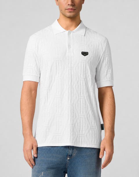 Jacquard Polo T-Shirt Monogram Men