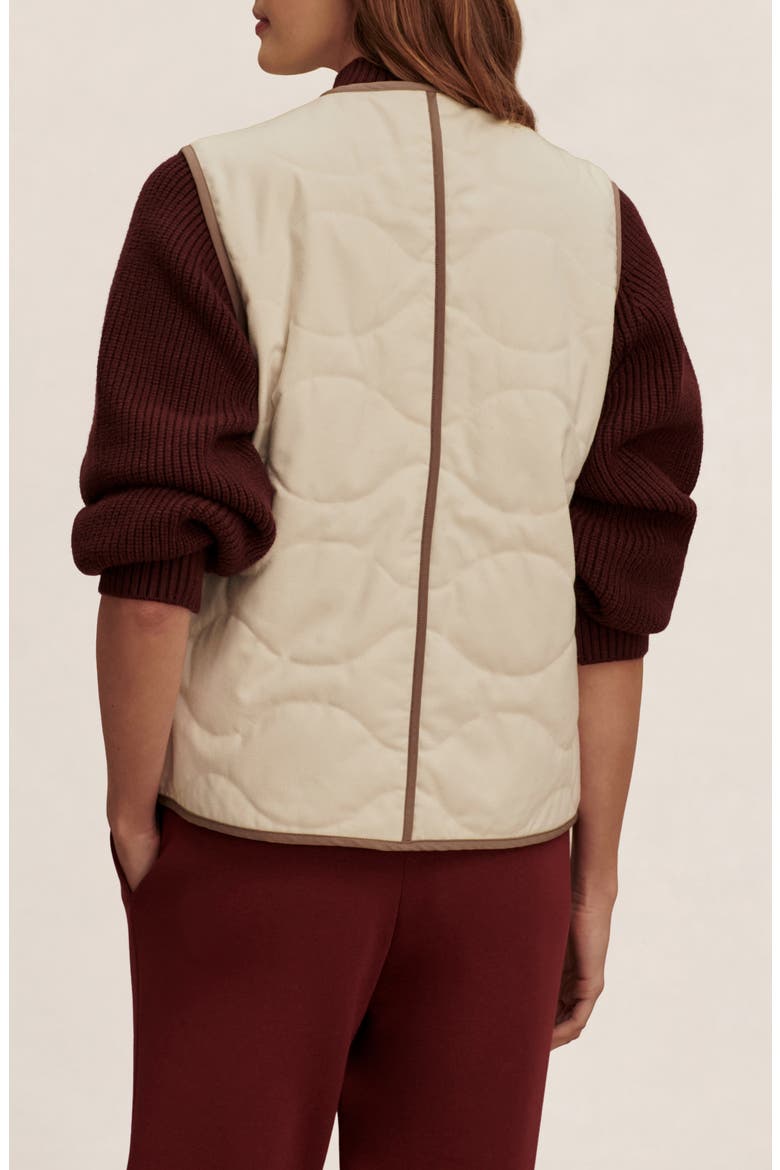 Lori Reversible Gilet, Alternate, color, ASH TAUPE / BIRCH