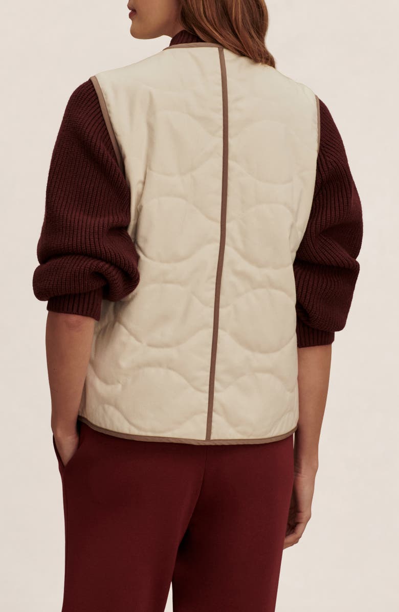 Varley Lori Reversible Gilet, Alternate, color, Ash Taupe / Birch