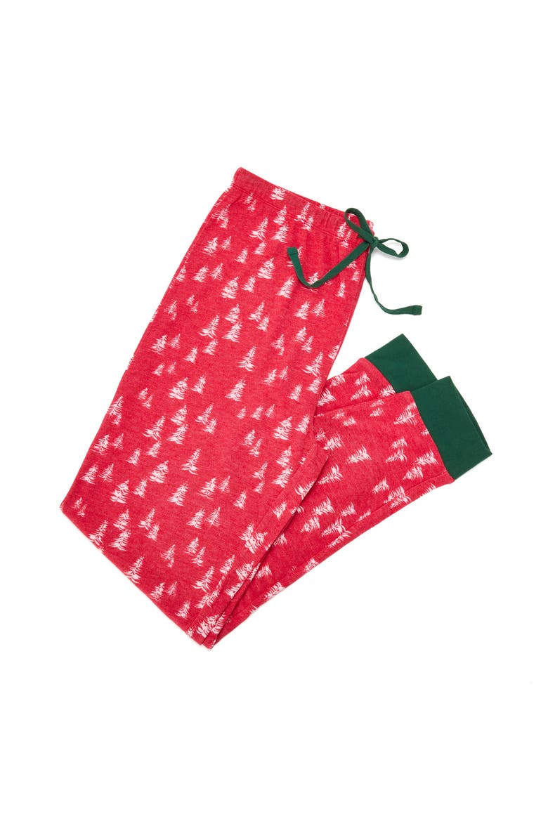 DEARFOAMS 2 Piece Mama Bear Holiday Pajama Set, Alternate, color, Red