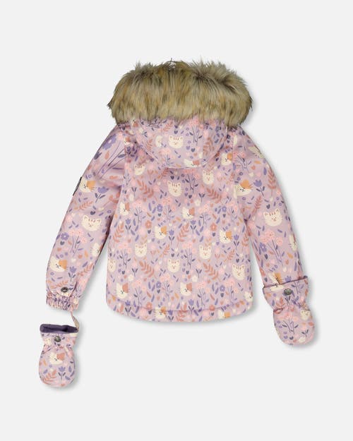 Deux Par Deux Two-piece Play Snowsuit In Purple
