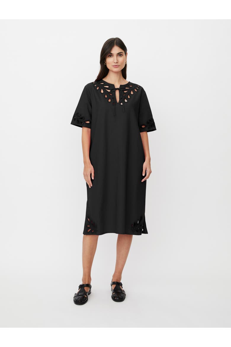 MaNoretta Cutwork Detail Dress, Main, color, Black