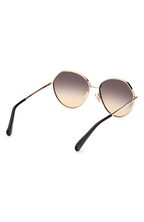 Max Mara Menton 57mm Round Sunglasses In Multi