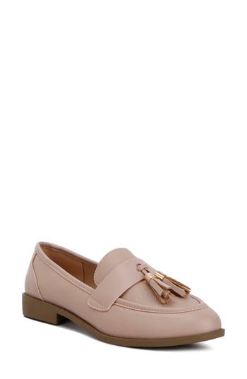 London Rag Alibi Tassel Loafer In Neutral
