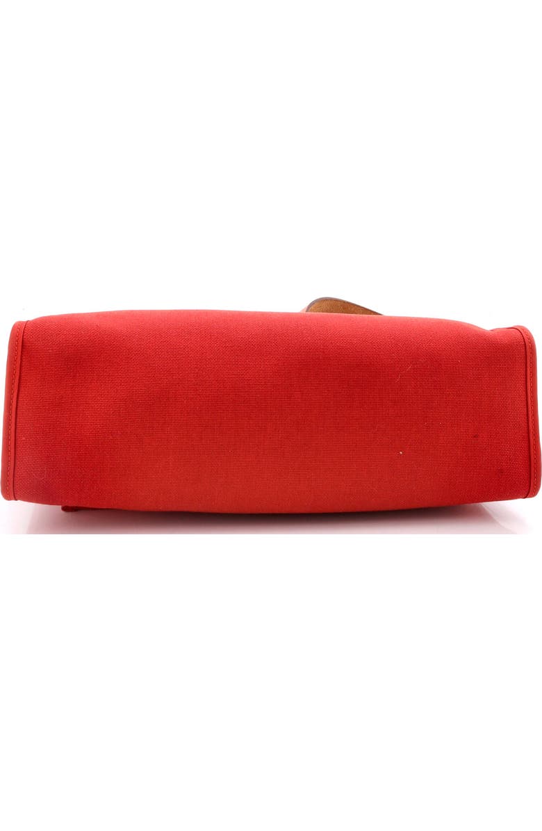 Pre-Owned Hermes Herbag Zip Leather and Toile 31, Alternate, color, Rouge Duchesse