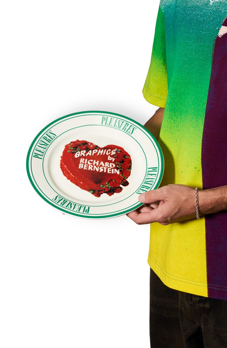 PLEASURES Ceramic Cake Plate, Alternate, color, Natural