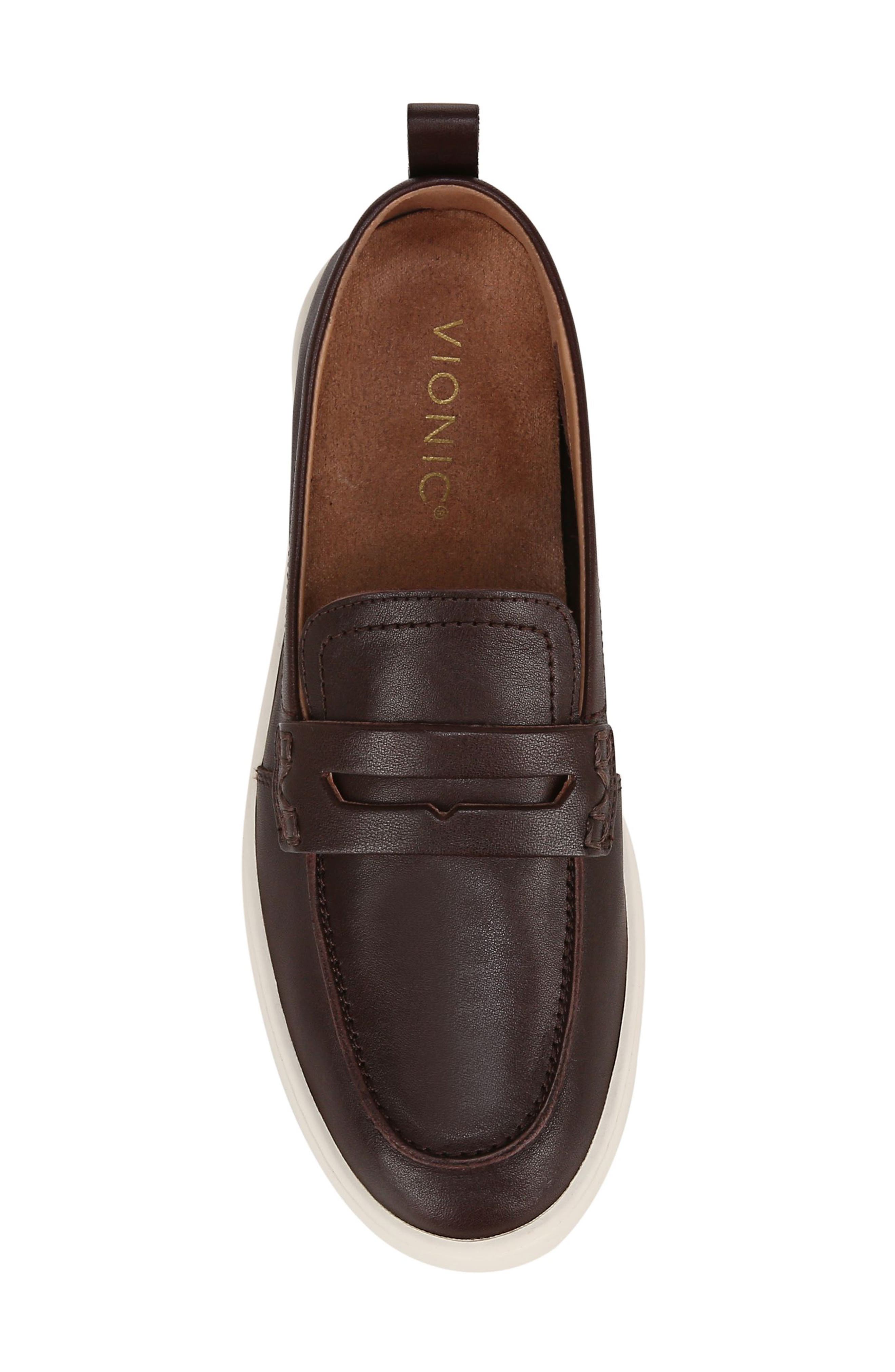 Vionic Uptown Hybrid Penny Loafer, Alternate, color, Dark Brown Leather
