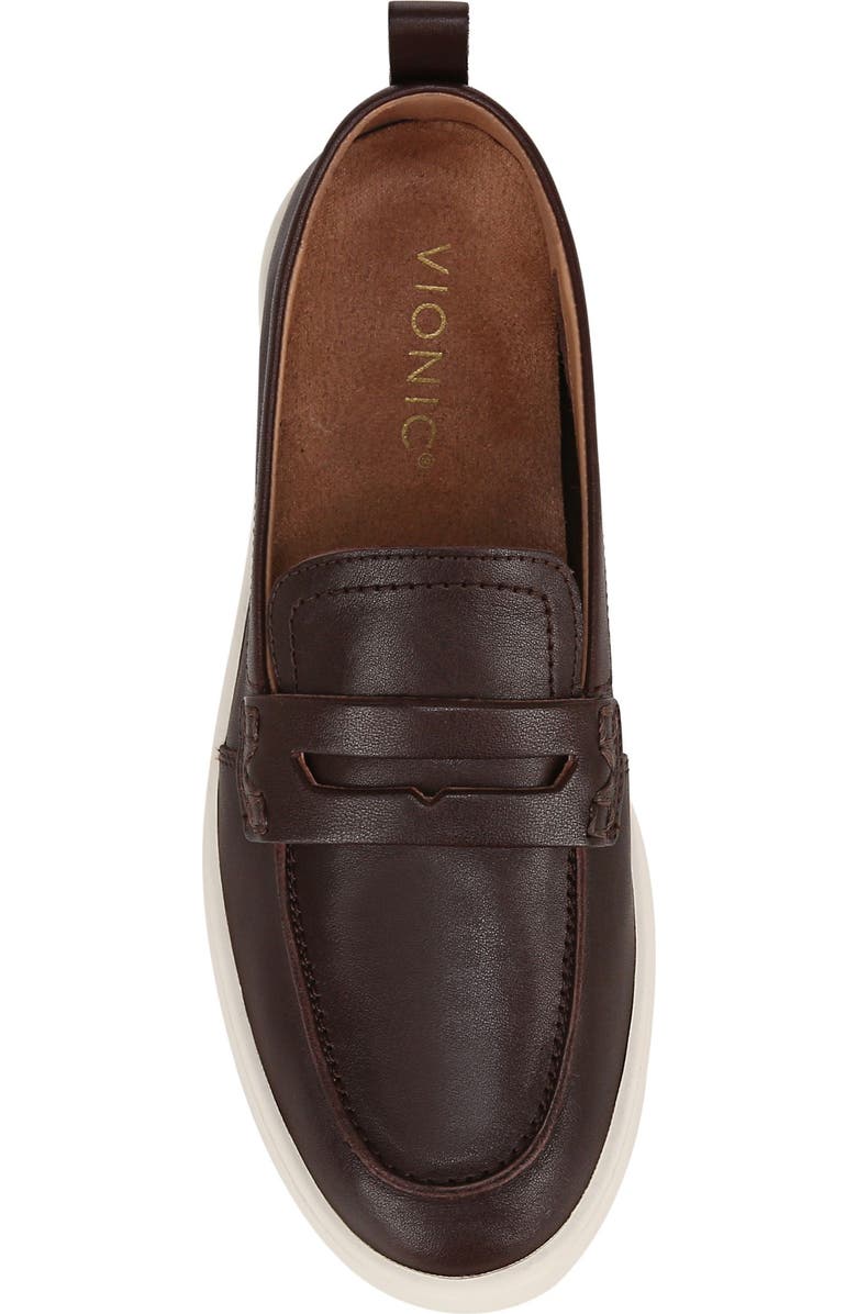 Vionic Uptown Hybrid Penny Loafer, Alternate, color, Dark Brown Leather