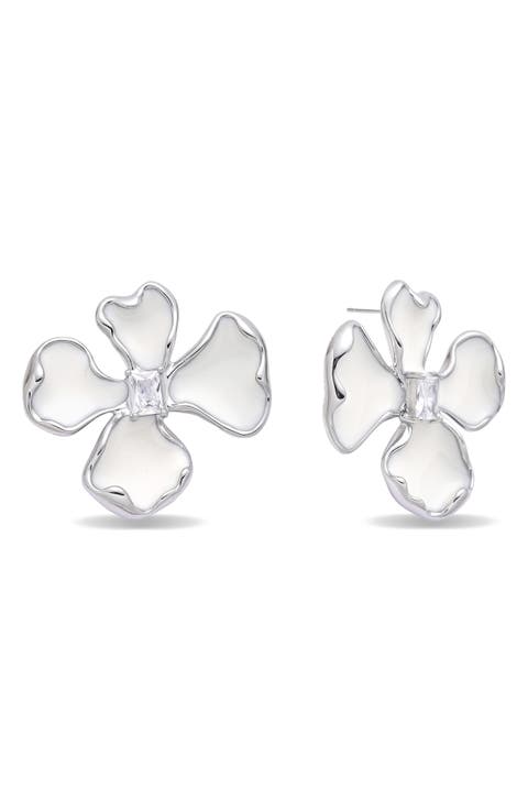 Amelia Flower Stud Earrings