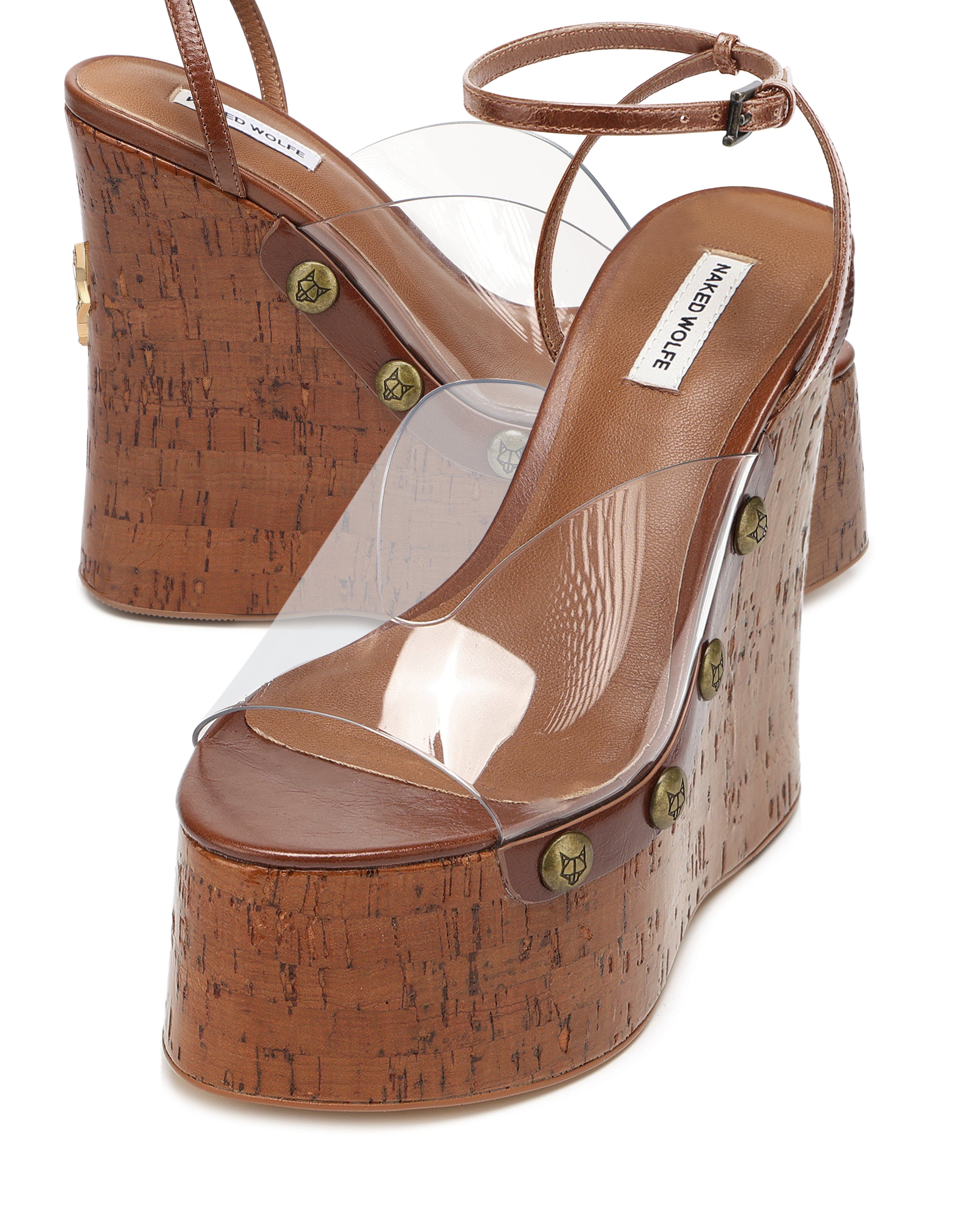 Naked Wolfe Tiger Lilly Heel, Alternate, color, Clear