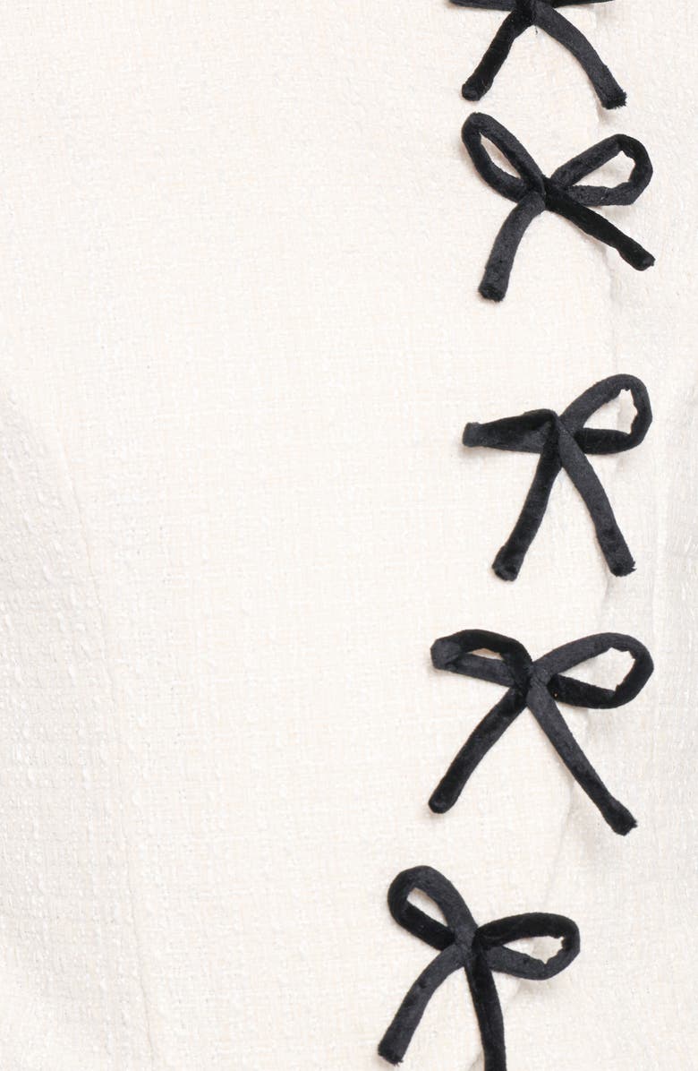 Petal & Pup Jorah Bow Detail Crop Jacket, Alternate, color, Cream