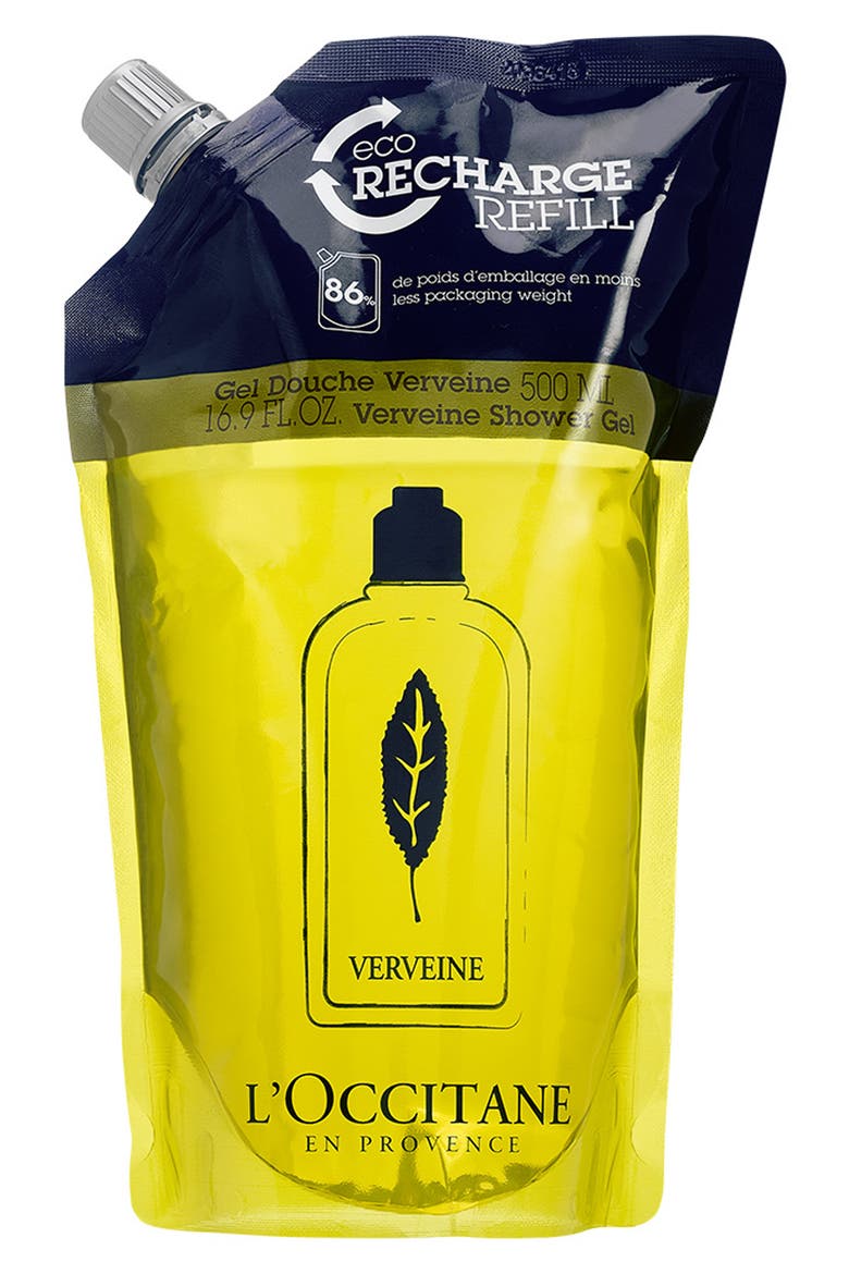 Verbena Shower Gel Refill, Main, color, NO COLOR
