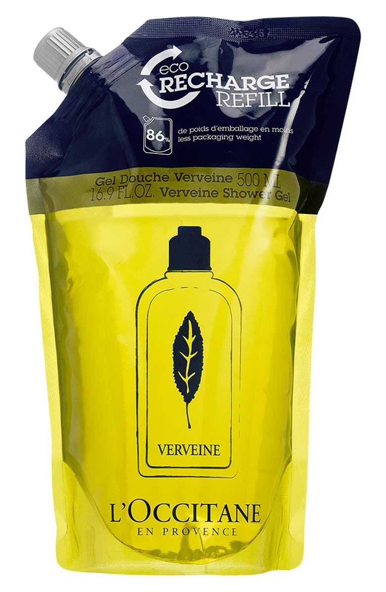 L'Occitane Verbena Shower Gel Refill, Main, color, 