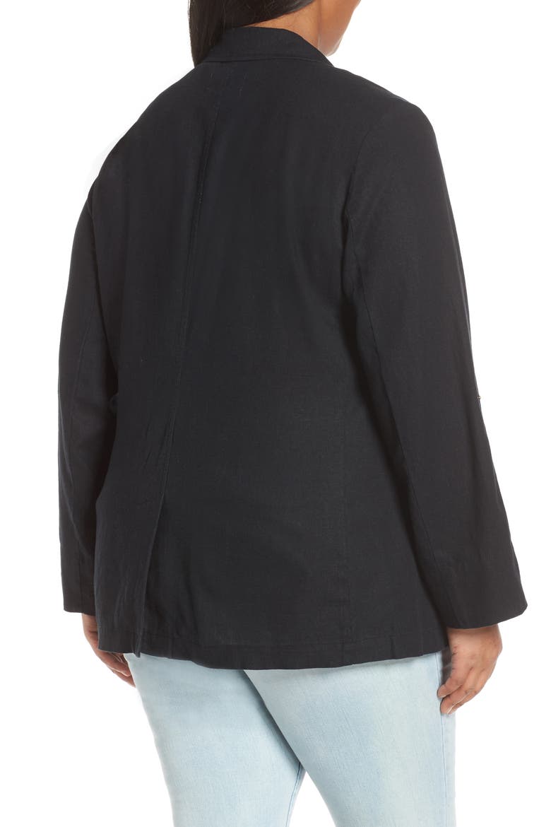 Boyfriend Blazer, Alternate, color, BLACK