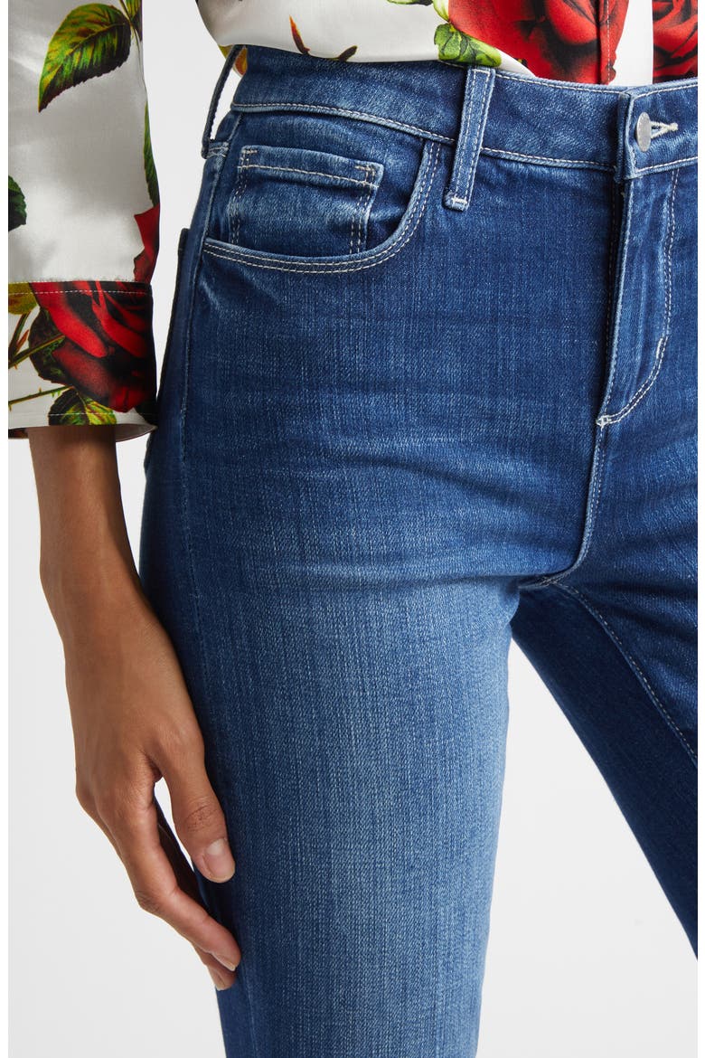 Kendra High Waist Crop Flare Jeans, Alternate, color, DELANY
