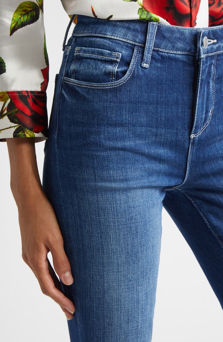 L'AGENCE Kendra High Waist Crop Flare Jeans, Alternate, color, Delany