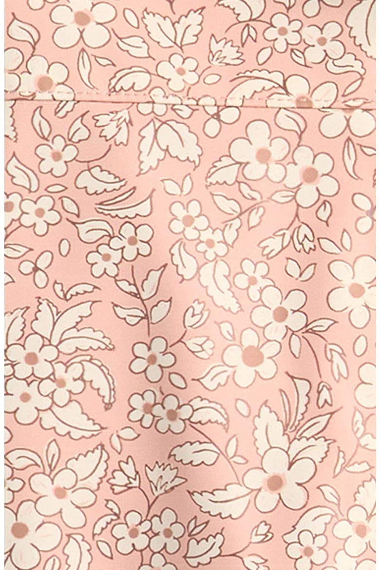 Floral Print Hooded Raincoat, Alternate, color, ROSE DITSY