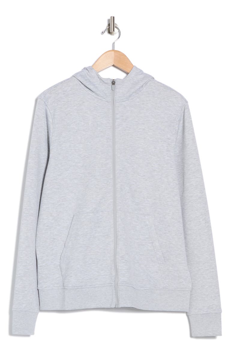 Scuba Full-Zip Hoodie, Alternate, color, HEATHER GREY