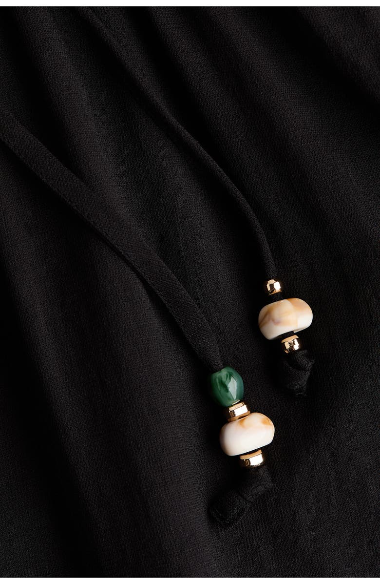 H&M Beach Kaftan Dress, Alternate, color, Black