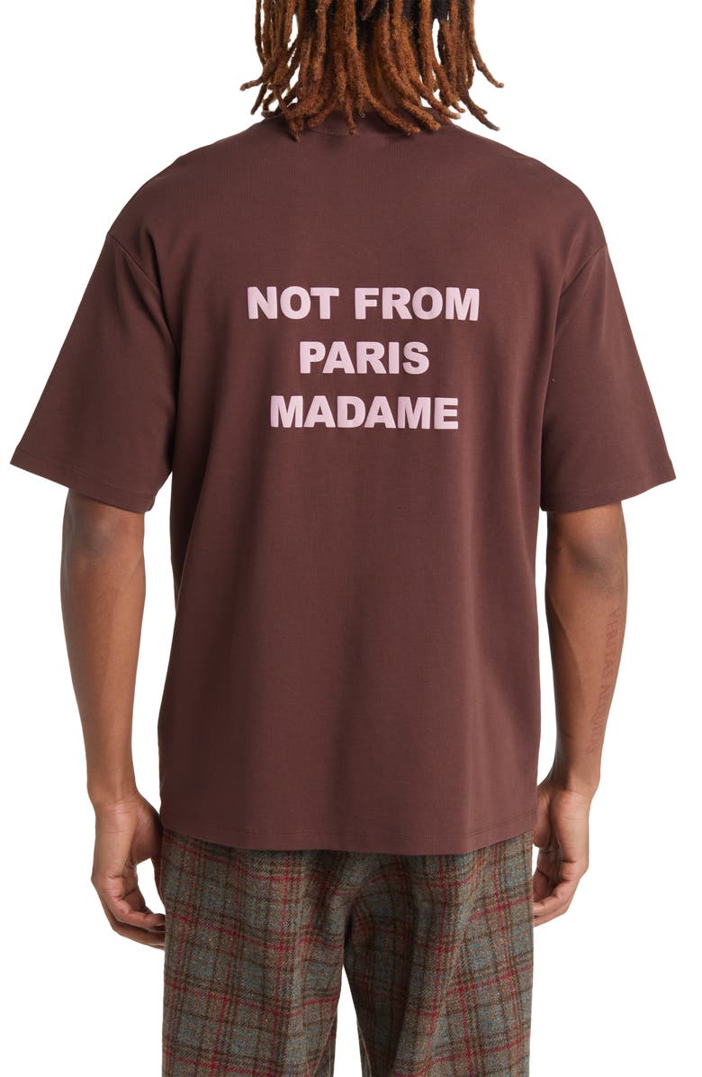 Drôle de Monsieur Le Slogan Logo Graphic T-Shirt, Alternate, color, 