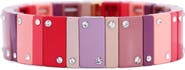 The Lovery Fine Jewelry Mauve Domino Stretch Bracelet