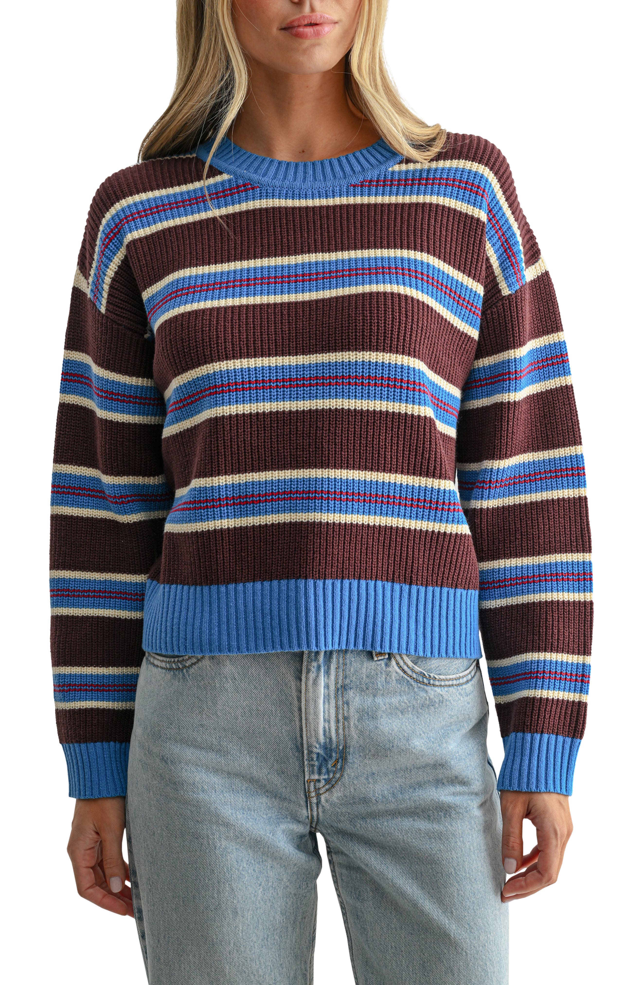 selected BLUE BROWN STRIPE