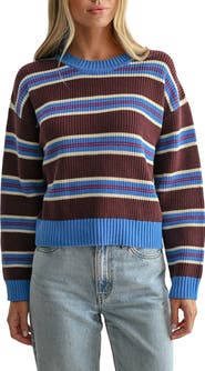 All in Favor Stripe Crewneck Sweater