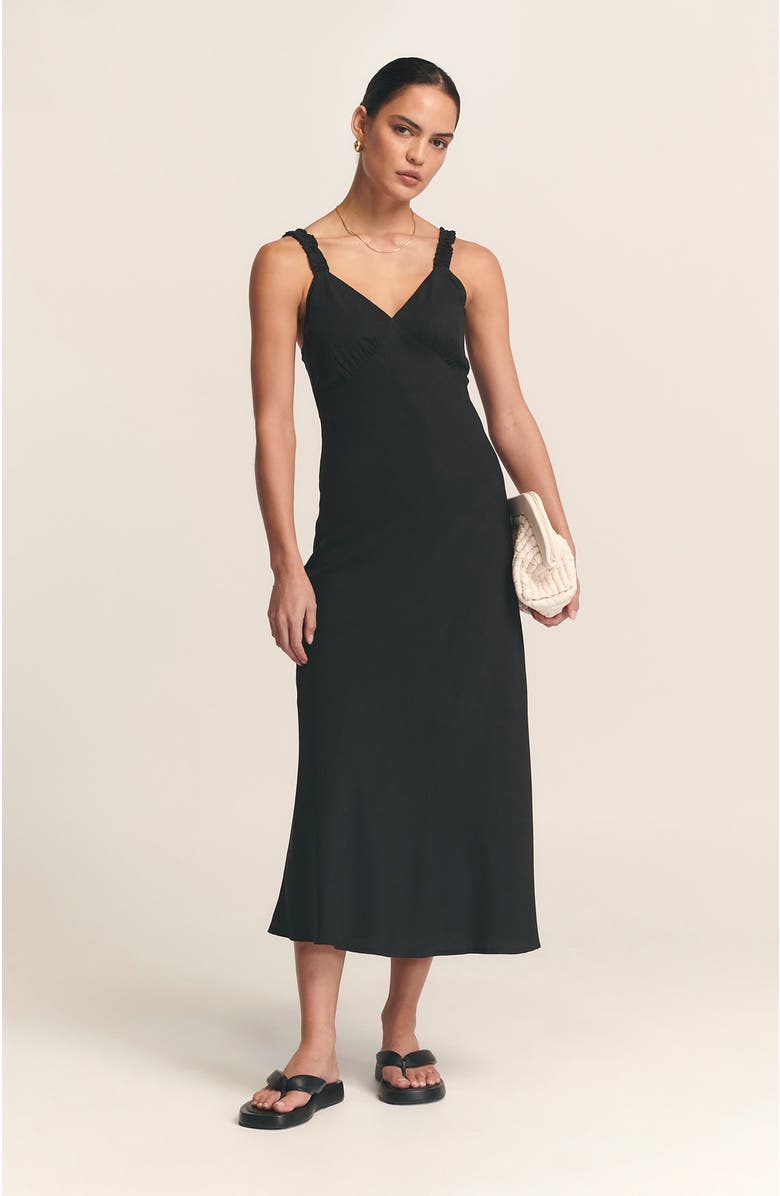 ST MRLO Tide Midi Dress, Alternate, color, Black