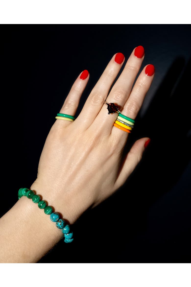 Turquoise + Malachite Bracelet, Alternate, color, Turquoise/Malachite