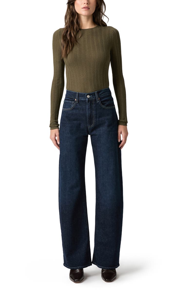 PAIGE Arellia High Waist Barrel Leg Jeans, Alternate, color, Dwell