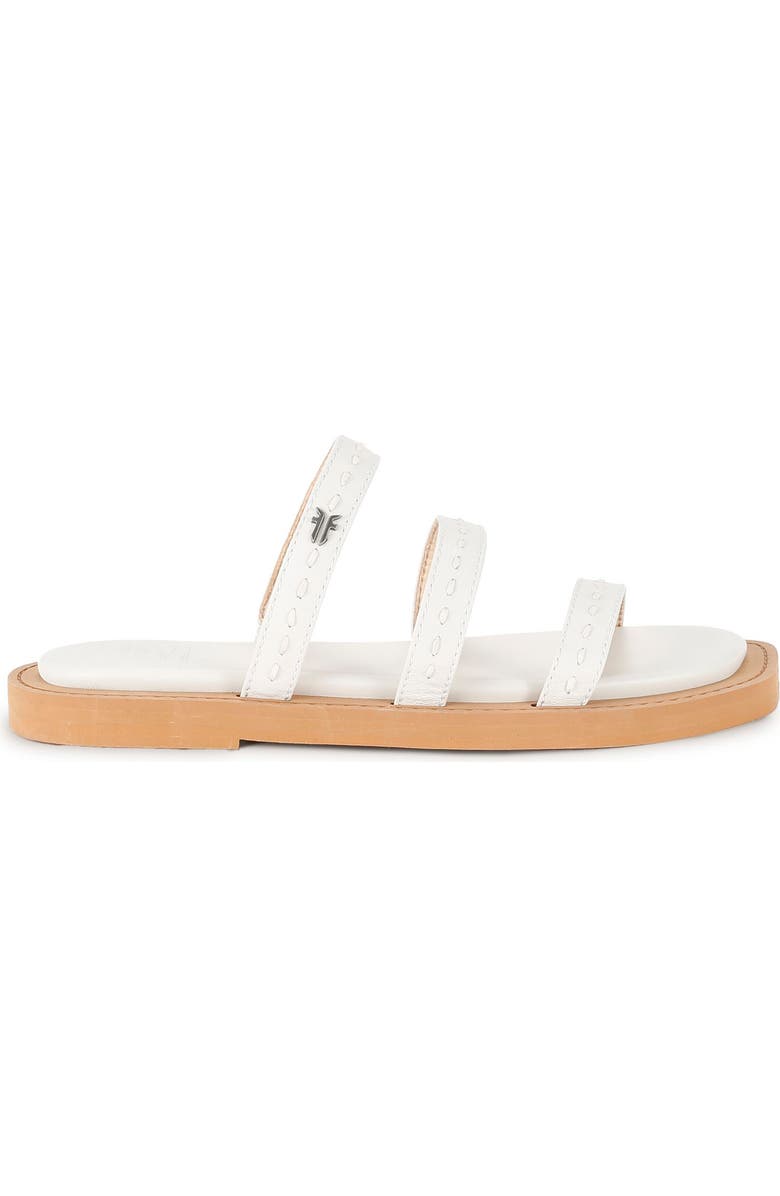 Frye Faye Strappy Slide Sandal, Alternate, color, White