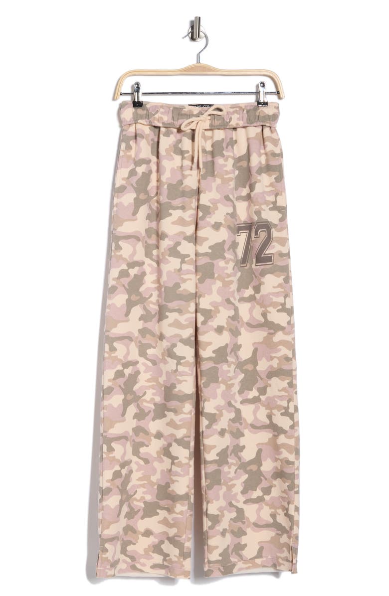 Vinyl Icons Pink Camo Fleece Pants, Alternate, color, Pink