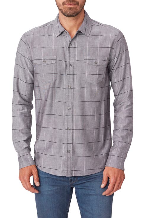 Everett Slim Fit Check Button-Up Shirt