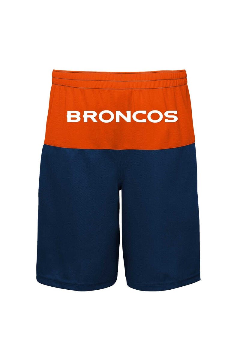 Outerstuff Youth Russell Wilson Navy Denver Broncos Player Name & Number Shorts, Alternate, color, 