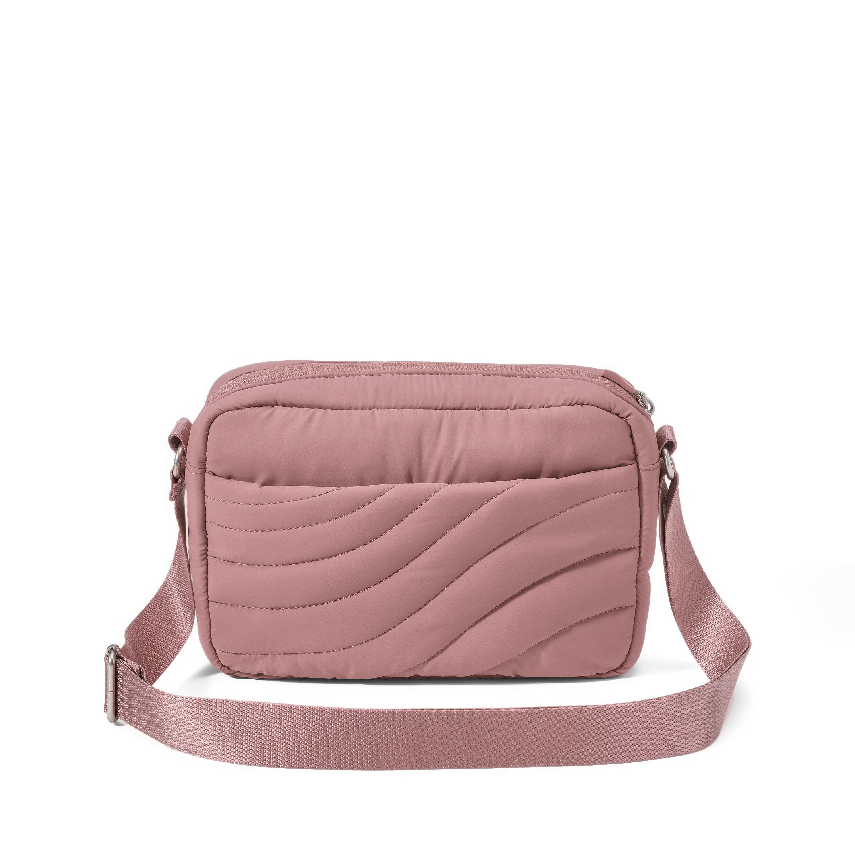 Set Wave Crossbody Bag, Alternate, color, Rose Quartz Wave Puff