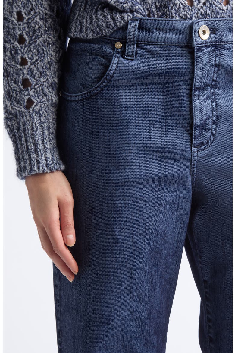 Pleated Wide Leg Jeans, Alternate, color, 11 BLUE